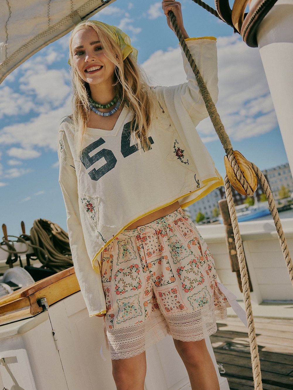 Free People Blooming Lace Patchwork Shorts - size 0 - NWT